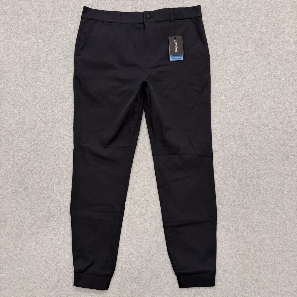 Good Good Golf Pants Mens 34 Black Drive Sport Jogger